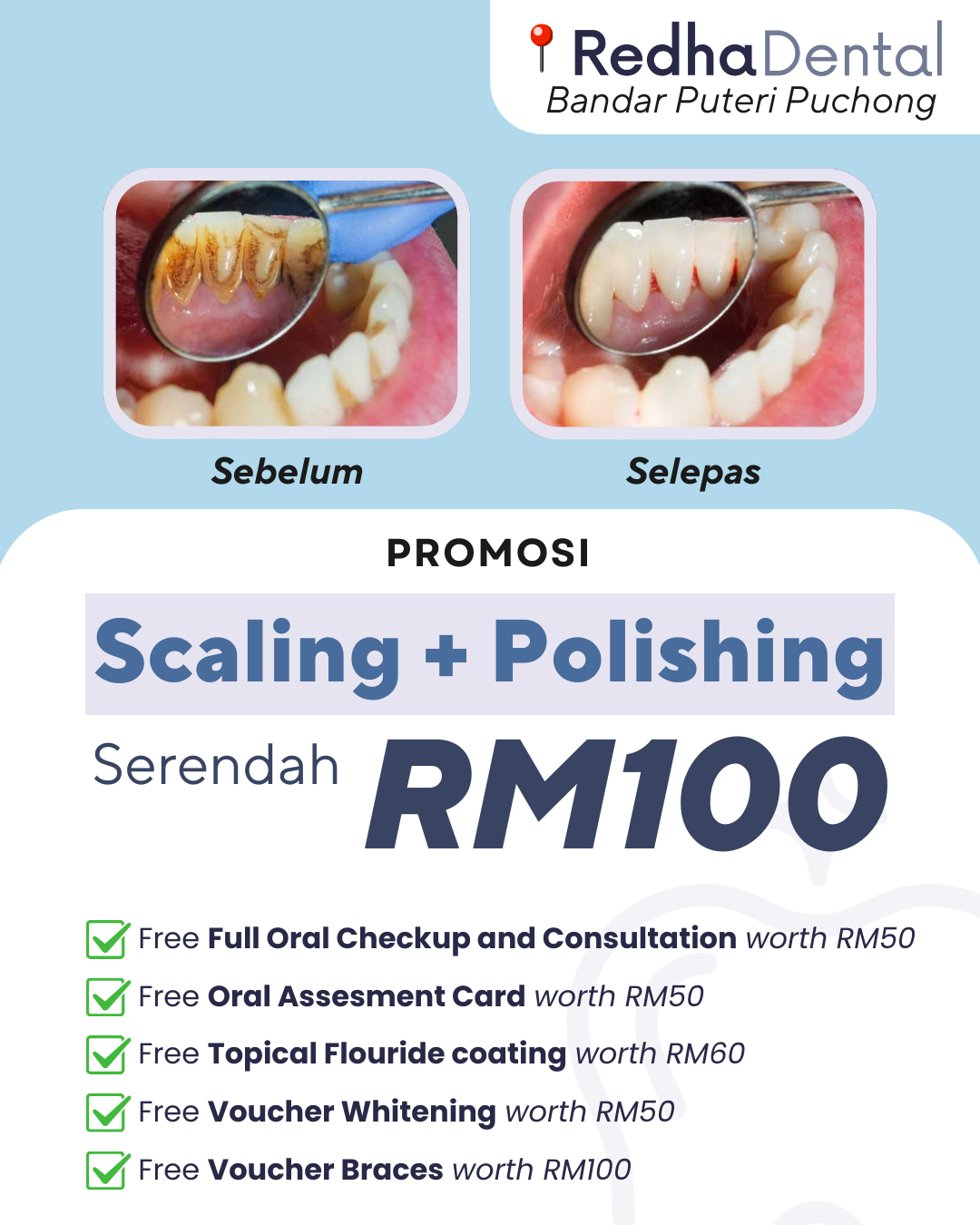 Klinik Pergigian Redha/Redha Dental Surgery Facebook ad