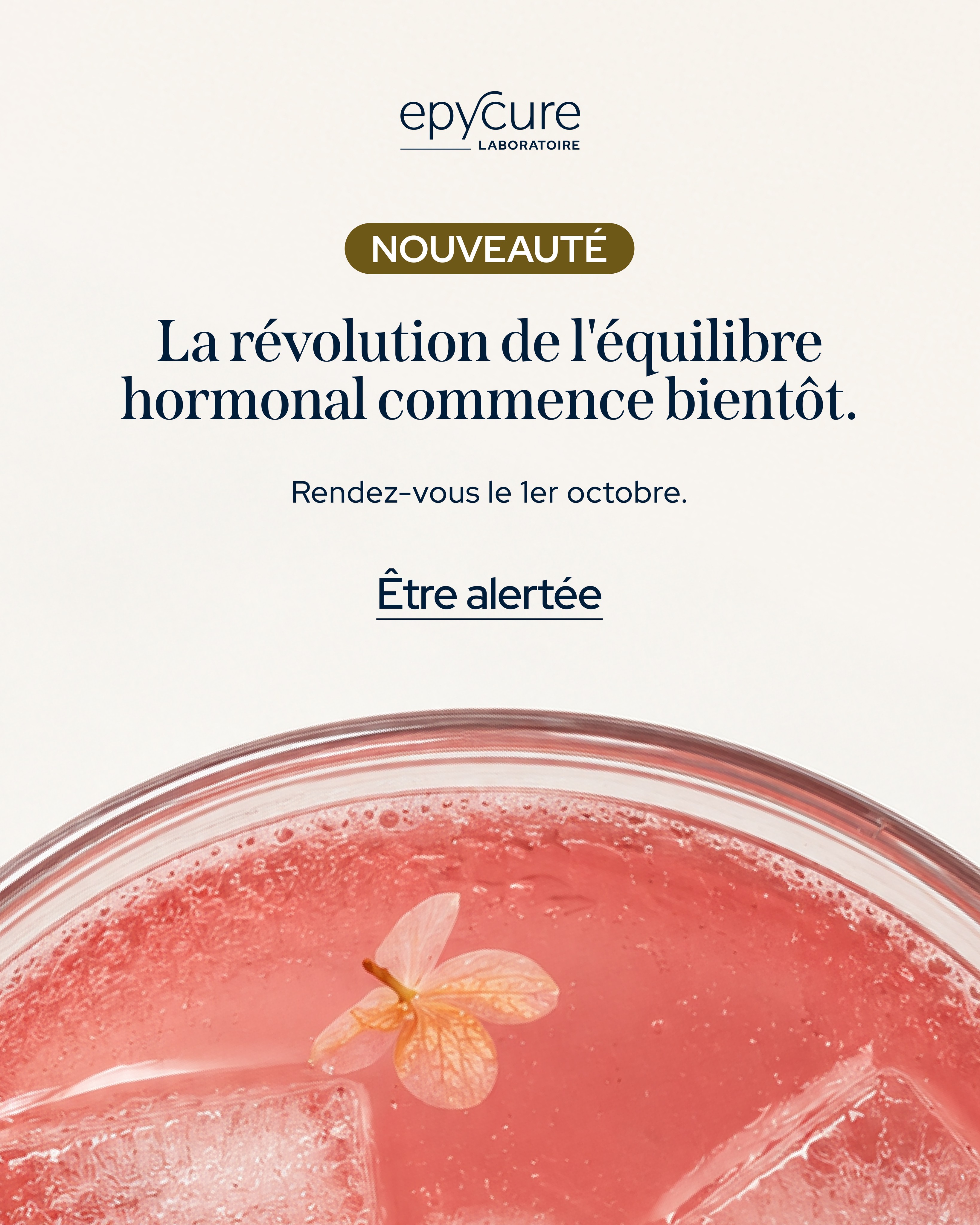 Epycure Facebook ad: La révolution de l'équilibre hormonal arrive