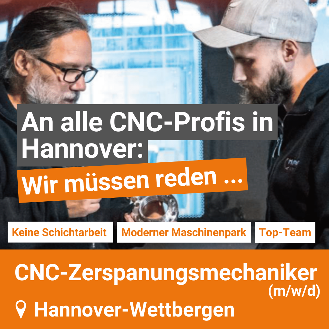 Hilmer GmbH CNC-Technik Facebook ad: CNC-Zerspanungsmechaniker (m/w/d) - Drehen oder Fräsen