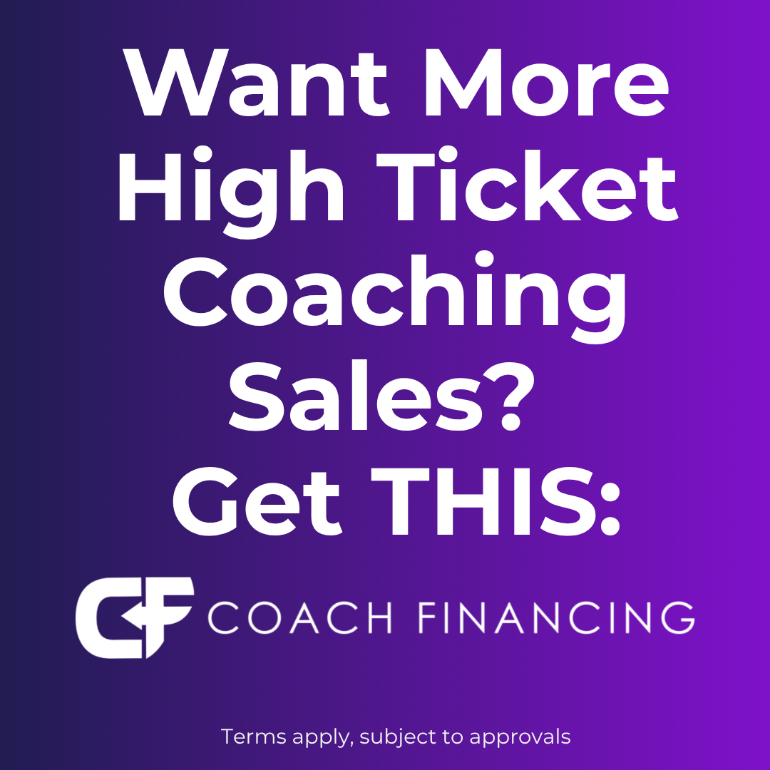 Coach Financing Facebook ad