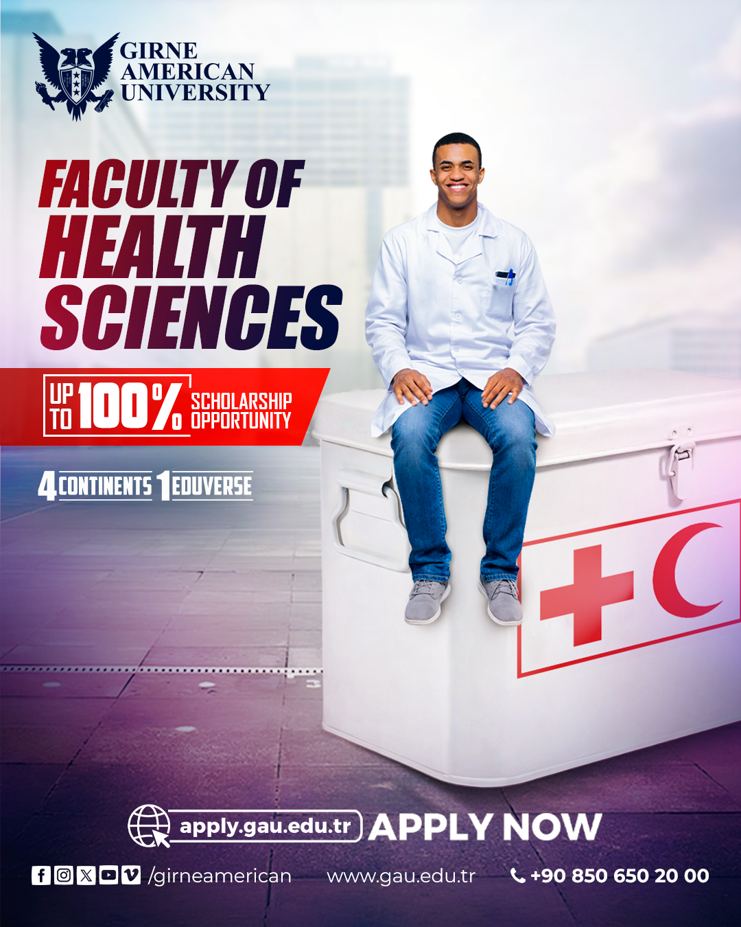Girne American University Facebook ad: In joining GAU, you will be taking advantage…