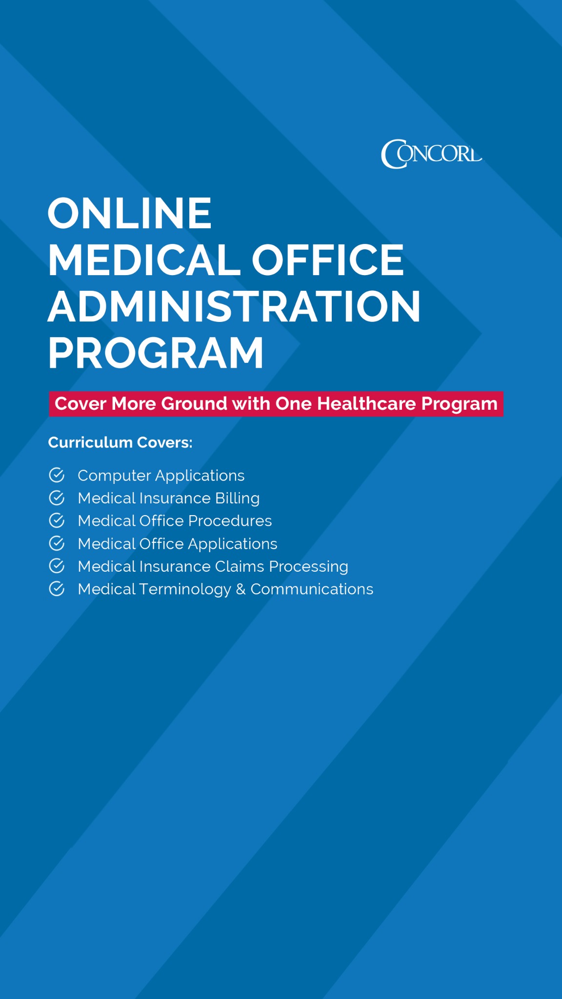 Concorde Career College - Garden Grove, CA Facebook ad: Build Versatile Medical Office Skills