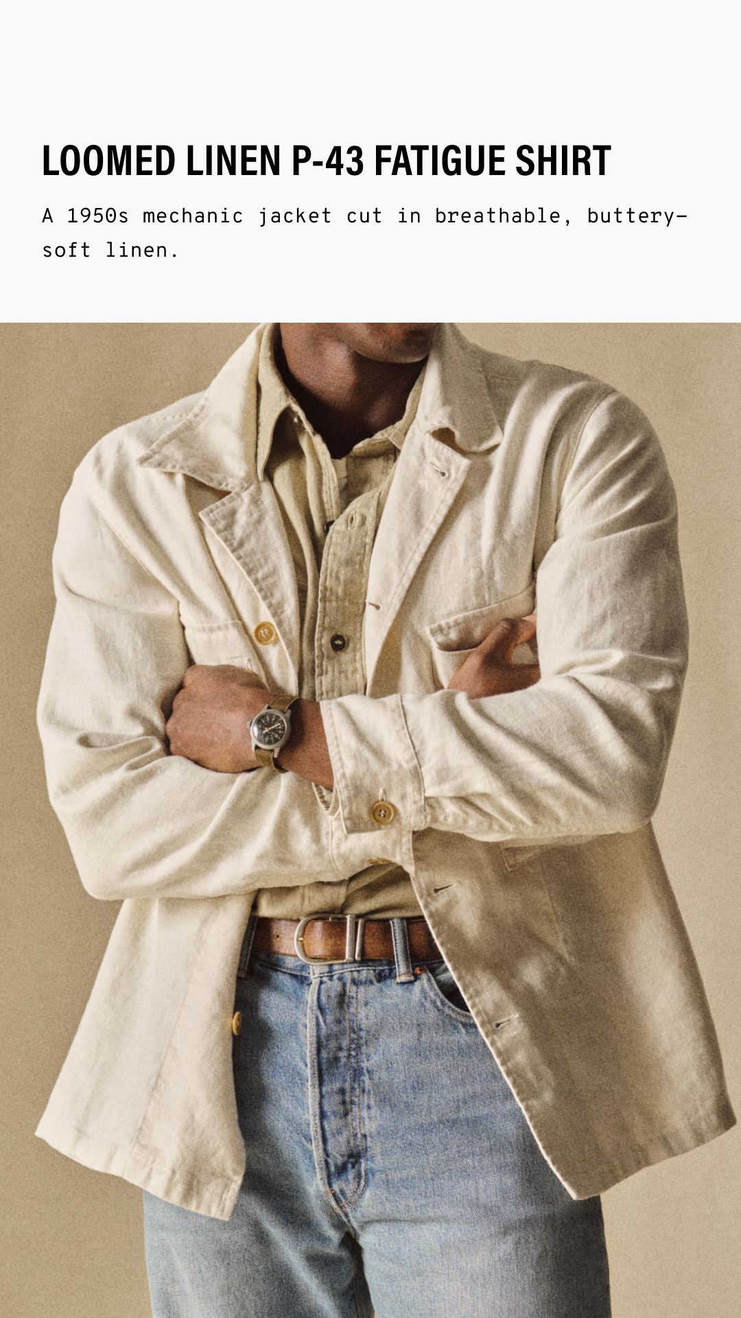 Buck Mason Facebook ad