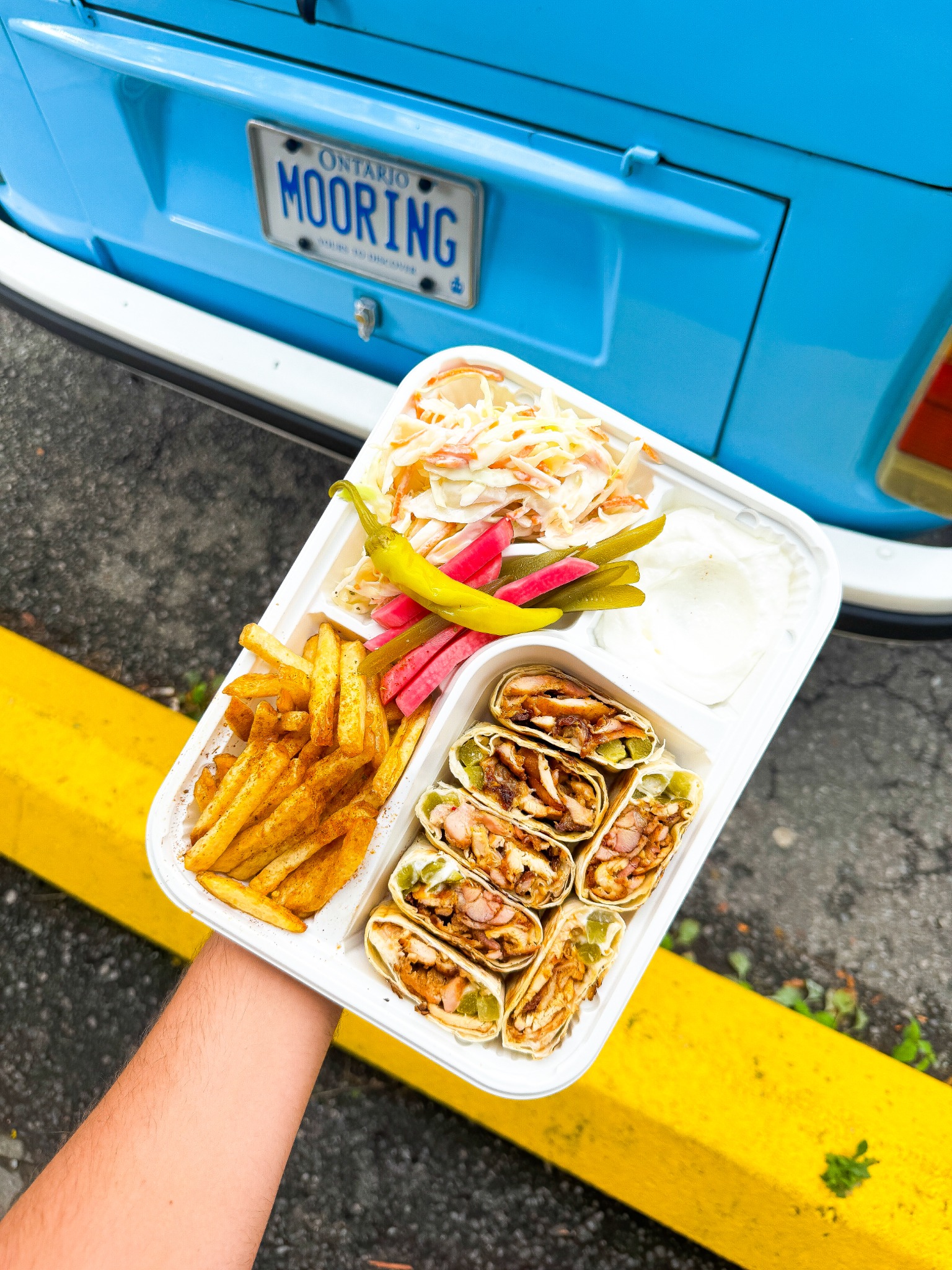 Mooring Eats Facebook ad: Authentic Syrian shawarma, kababs & falafel.