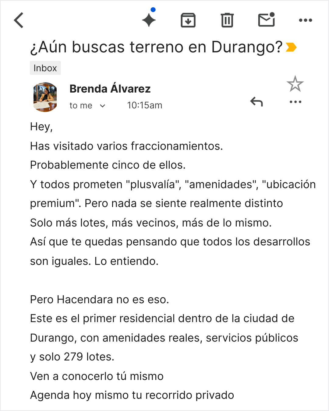 Hacendara Residencial Facebook ad