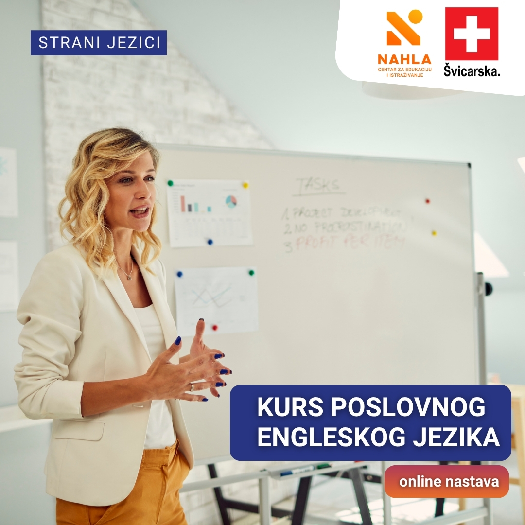 CEI NAHLA Facebook ad: Kurs poslovnog engleskog jezika - online nastava - Centar…