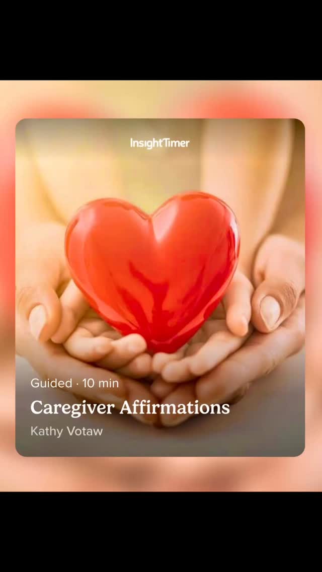 kathyvotaw.mindful.life Facebook ad: Caregivers-this one’s for YOU You give so much…