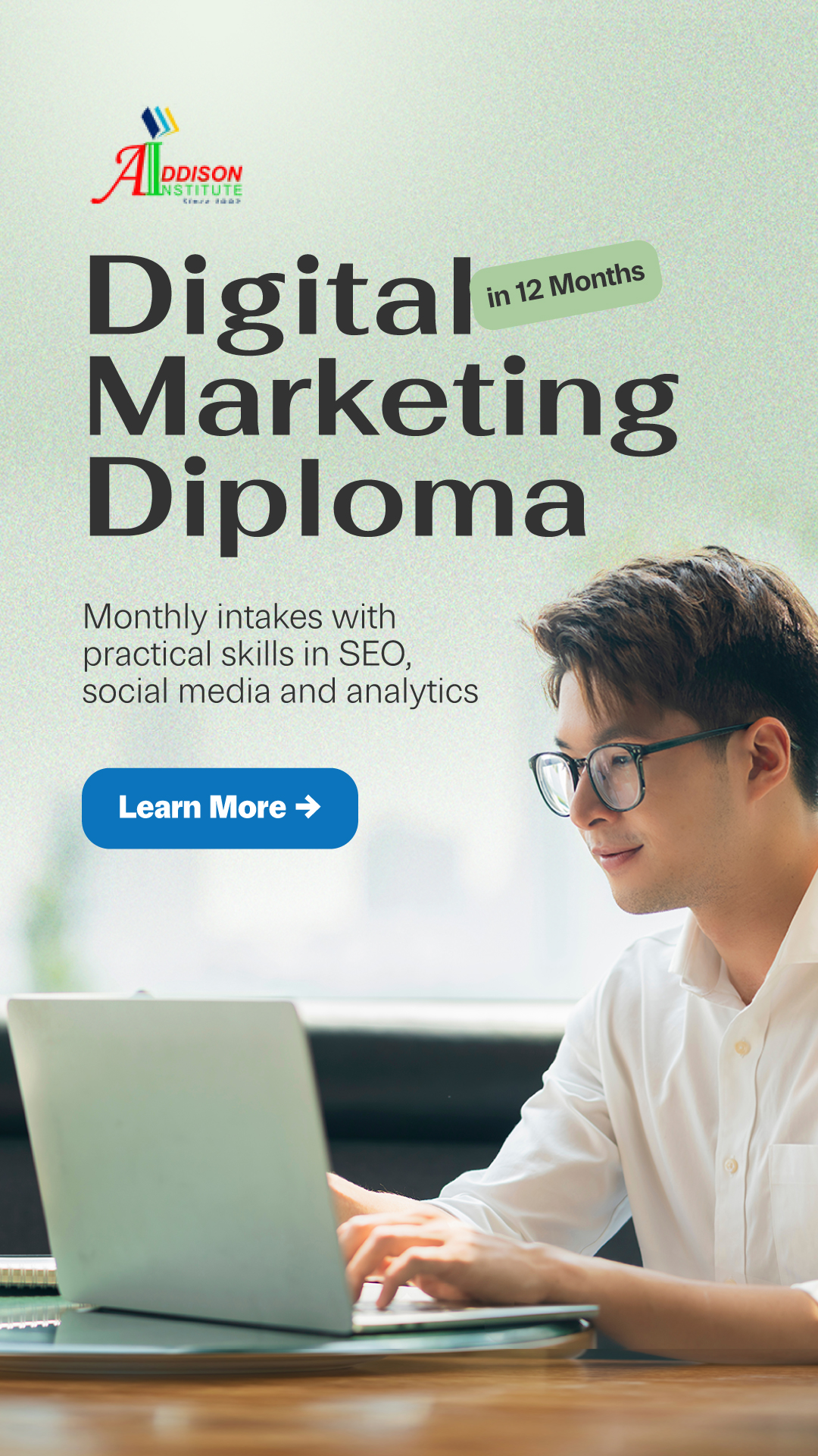 Addison Institute Facebook ad from Feb 3, 2026