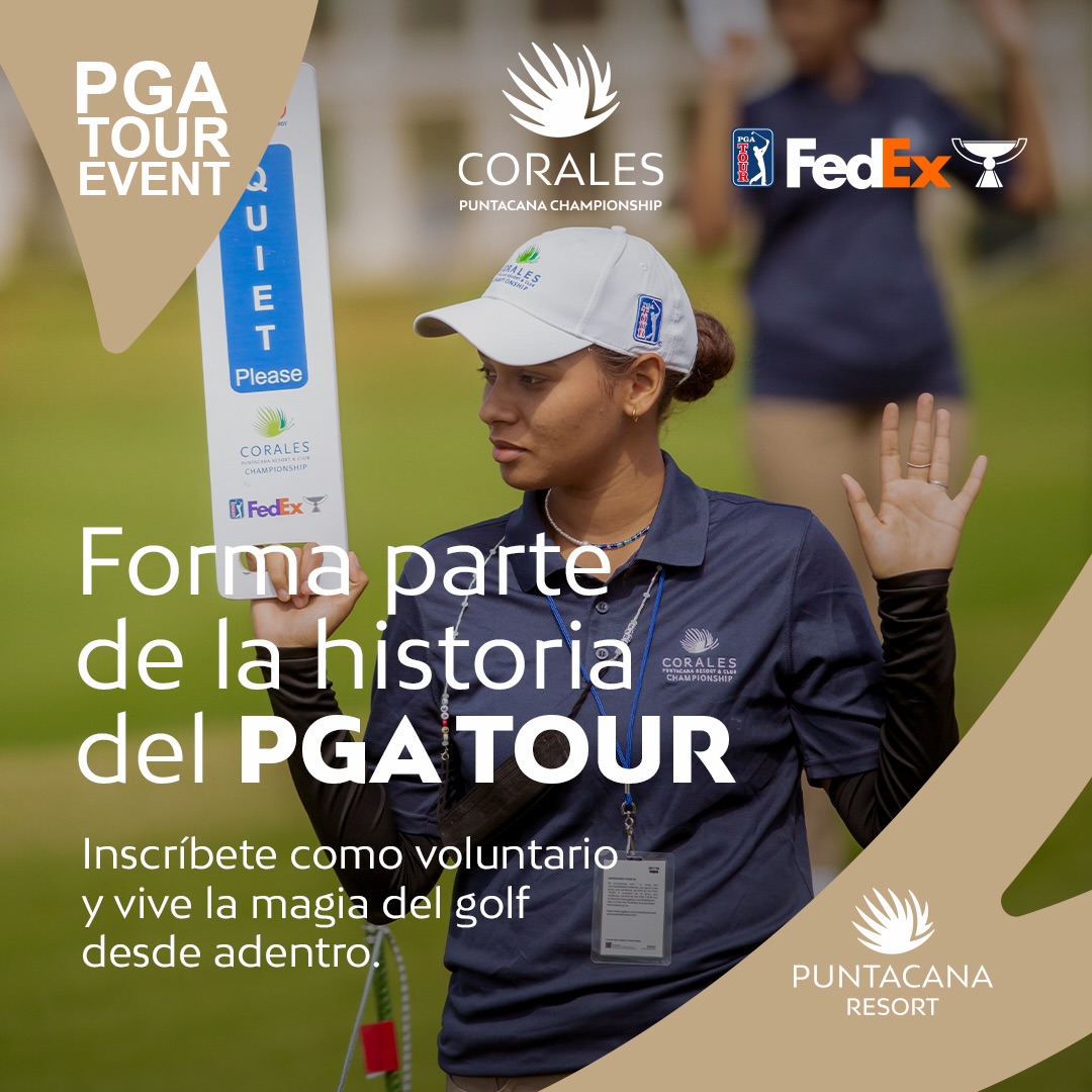 Corales Puntacana Championship Facebook ad: ¡Forma parte del equipo que hace posible uno…