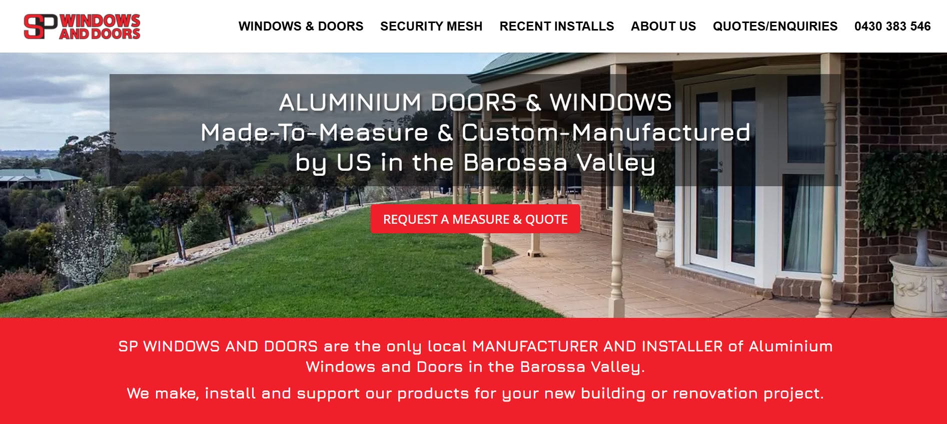 SP Windows and Doors Facebook ad: SP Windows & Doors | Domestic + Commercial Specialists |…