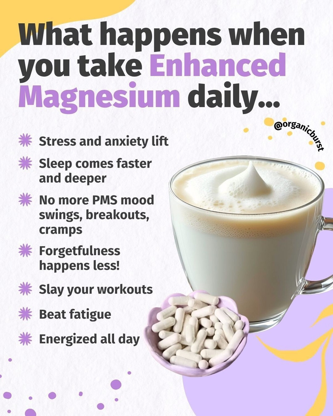 Organic Burst Facebook ad