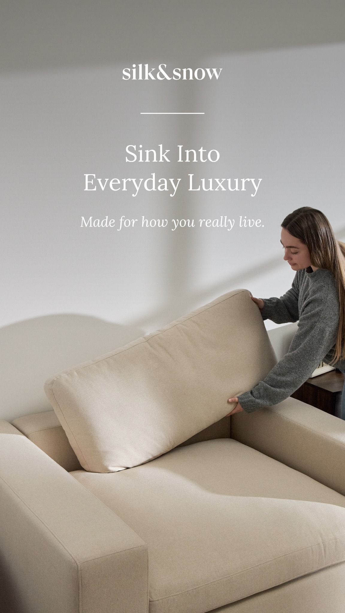 Silk and Snow Facebook ad