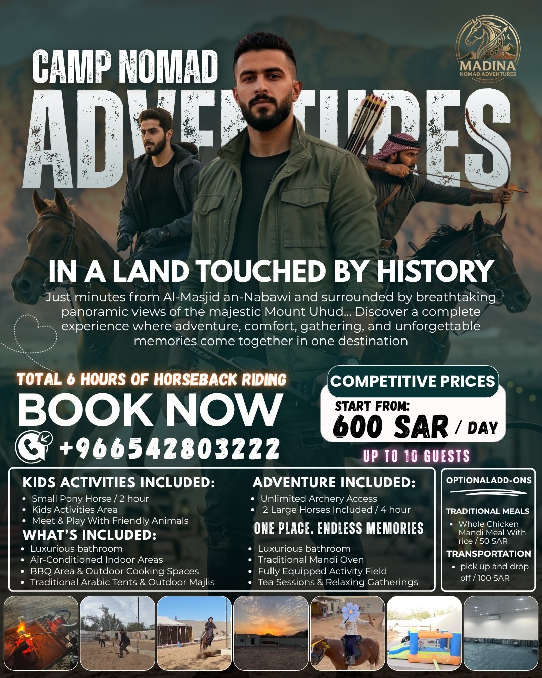 Madinanomadadventures Facebook ad: ONE PLACE. ENDLESS MEMORIES.