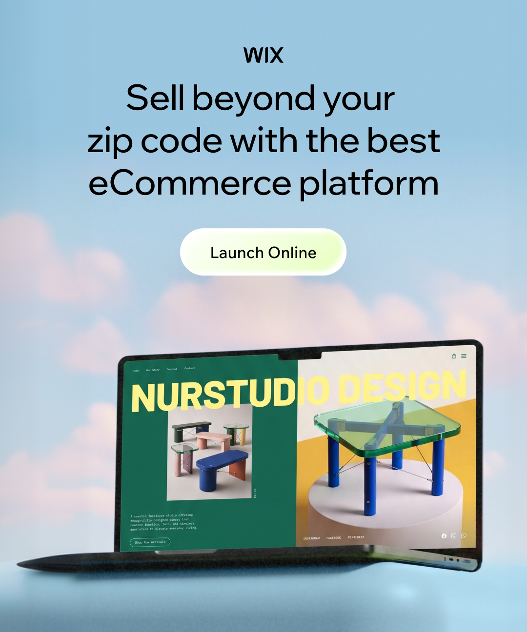 Wix Facebook ad