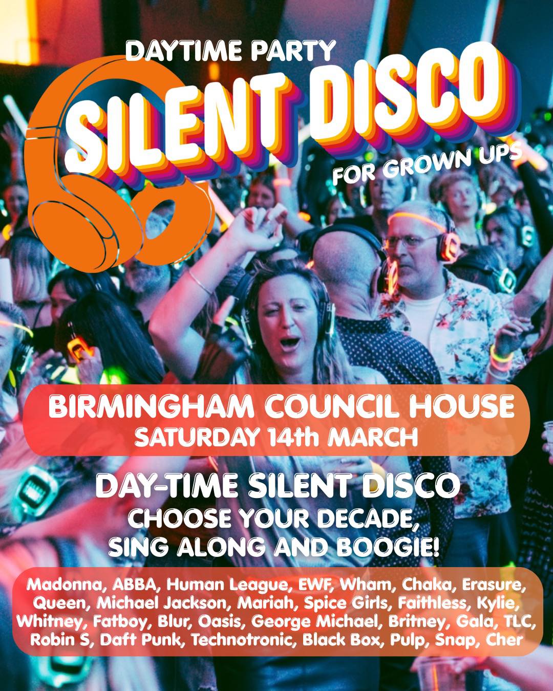 Discos for Grown Ups Facebook ad