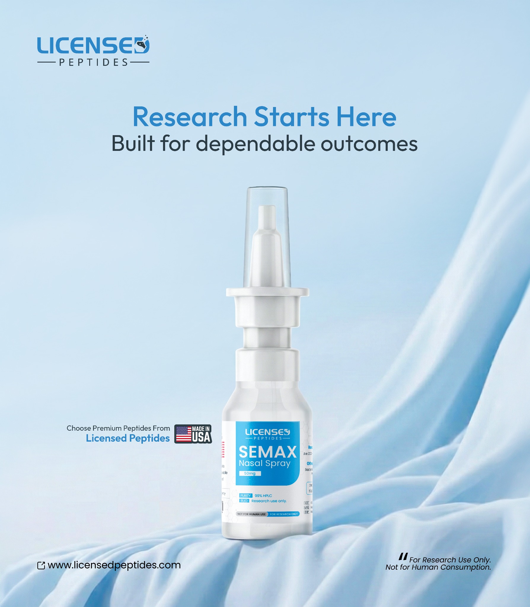 Licensed Peptides Facebook ad