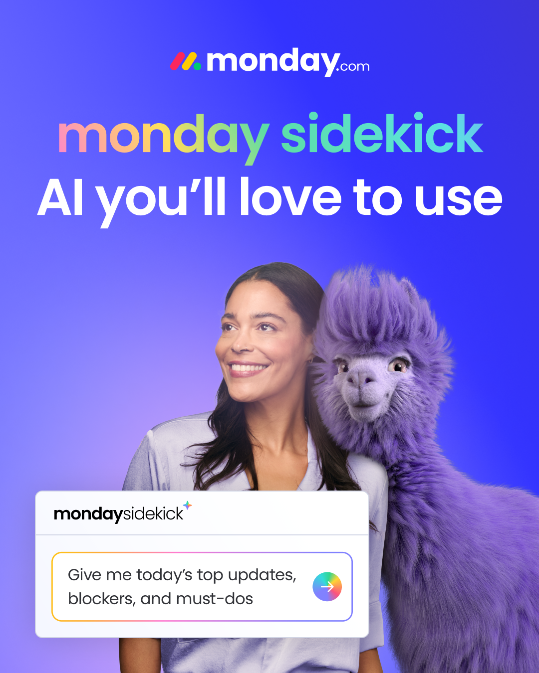 monday.com Facebook ad