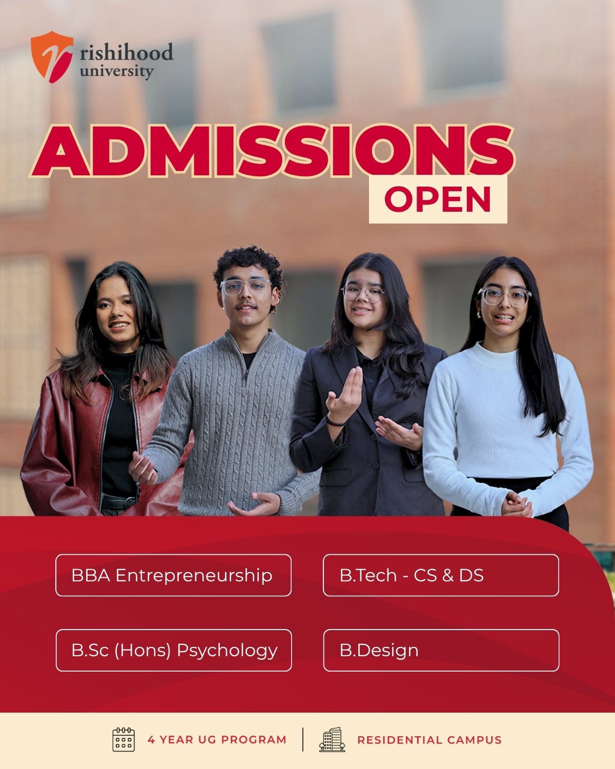 Rishihood University Facebook ad