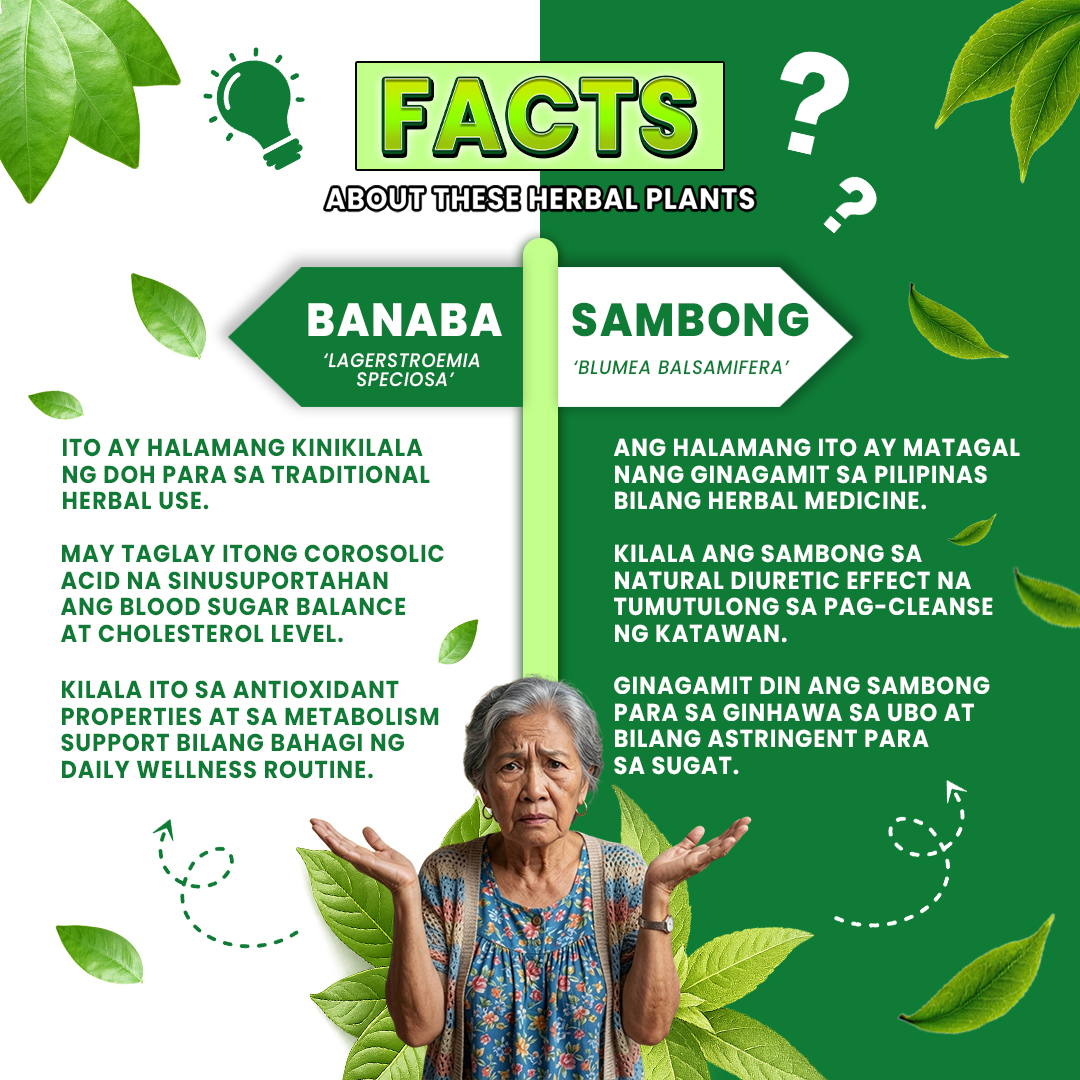 Dok Natural Facebook ad: BANABA AT SAMBONG: ALAMIN MO!