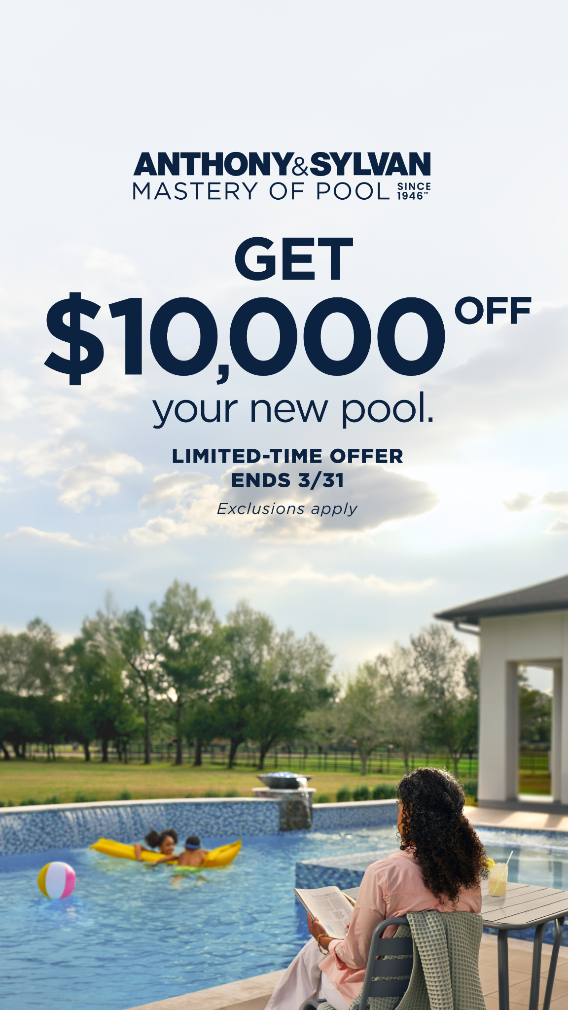 Anthony & Sylvan Pools Facebook ad