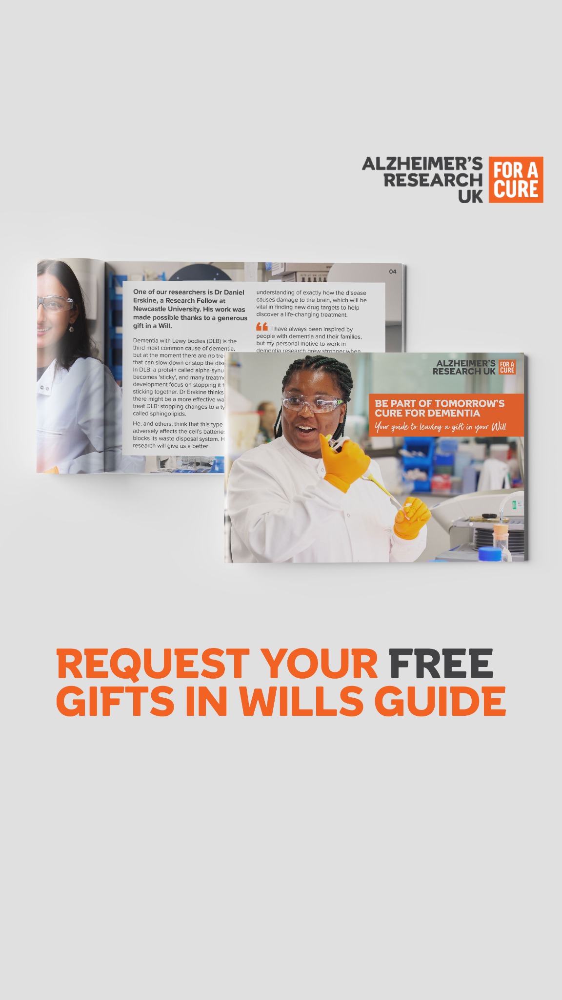 Alzheimer's Research UK Facebook ad from Apr 7, 2026