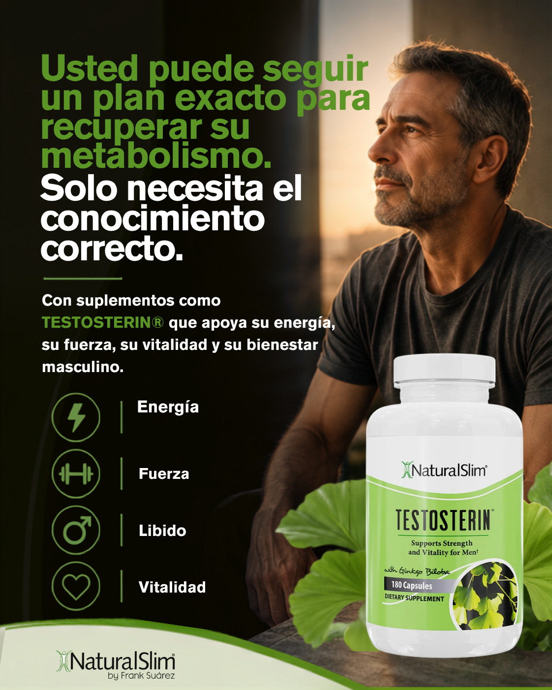 NaturalSlim USA Facebook ad: Especial Hombres