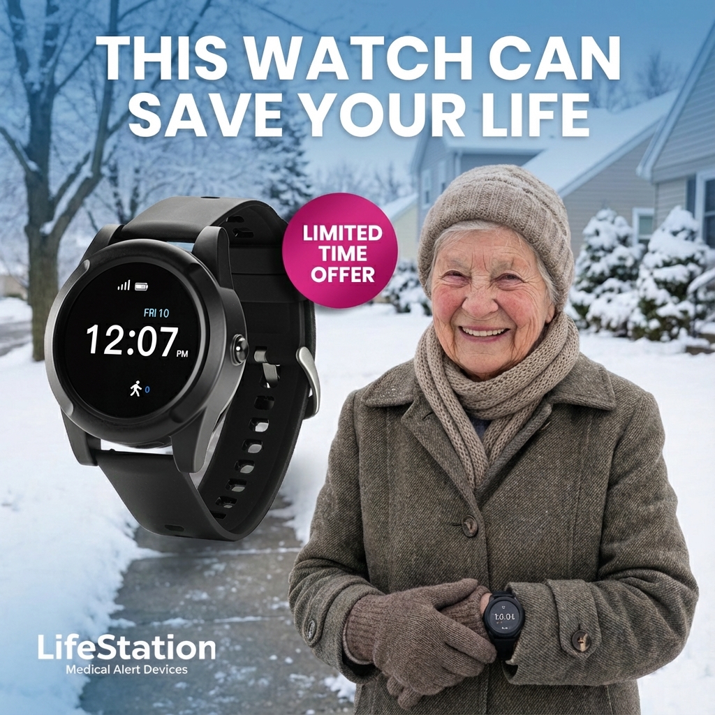 LifeStation Medical Alert Facebook ad: Free Medical Alert Smartwatch