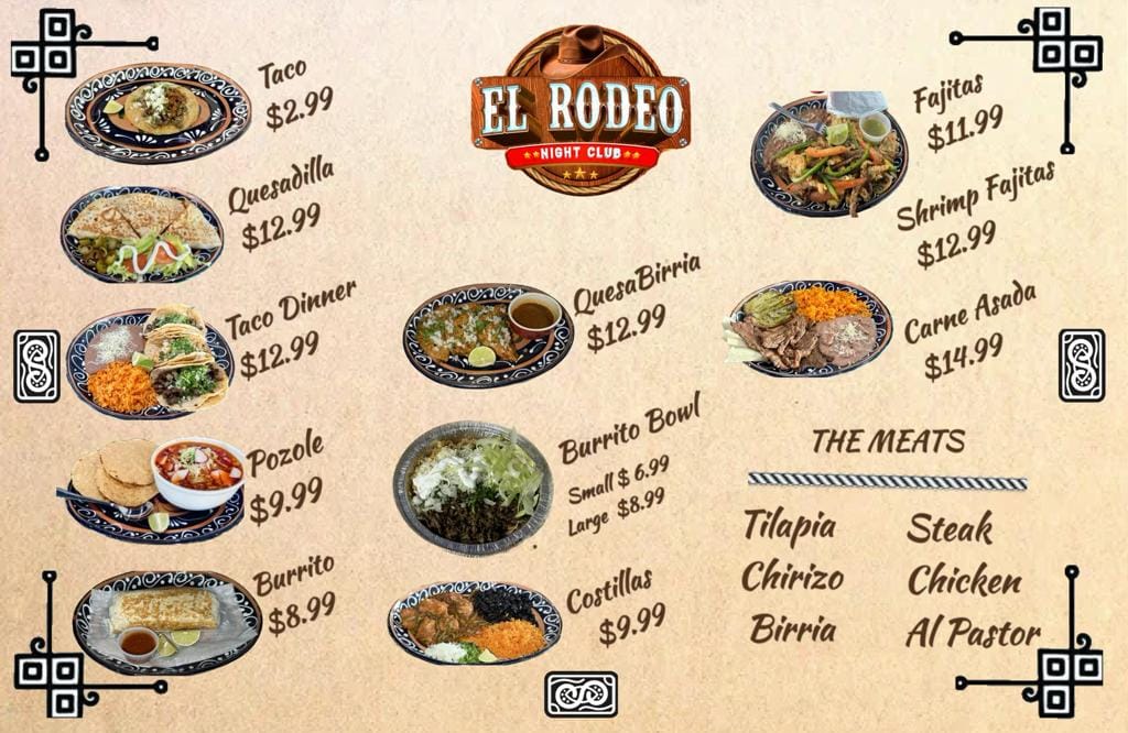 El Rodeo Bar & Grill Facebook ad from Feb 2, 2024