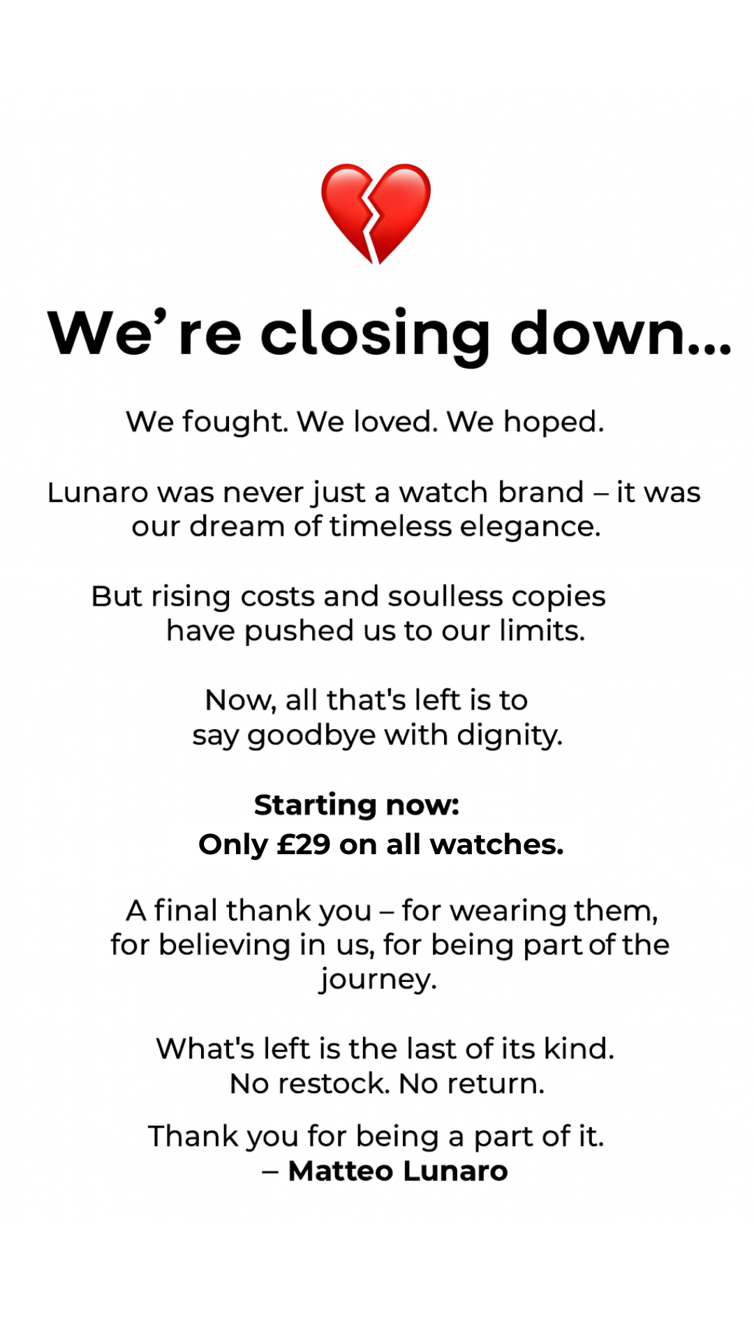 Lunaro Facebook ad