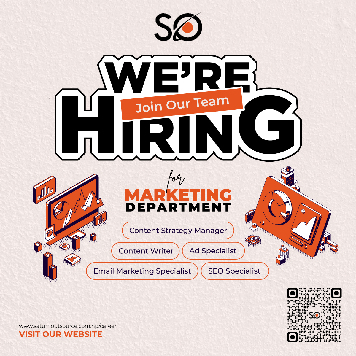 Saturn Outsource Pvt Ltd. Facebook ad: Marketing