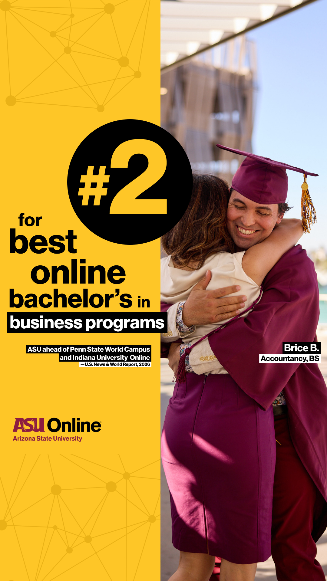 ASU Online Facebook ad