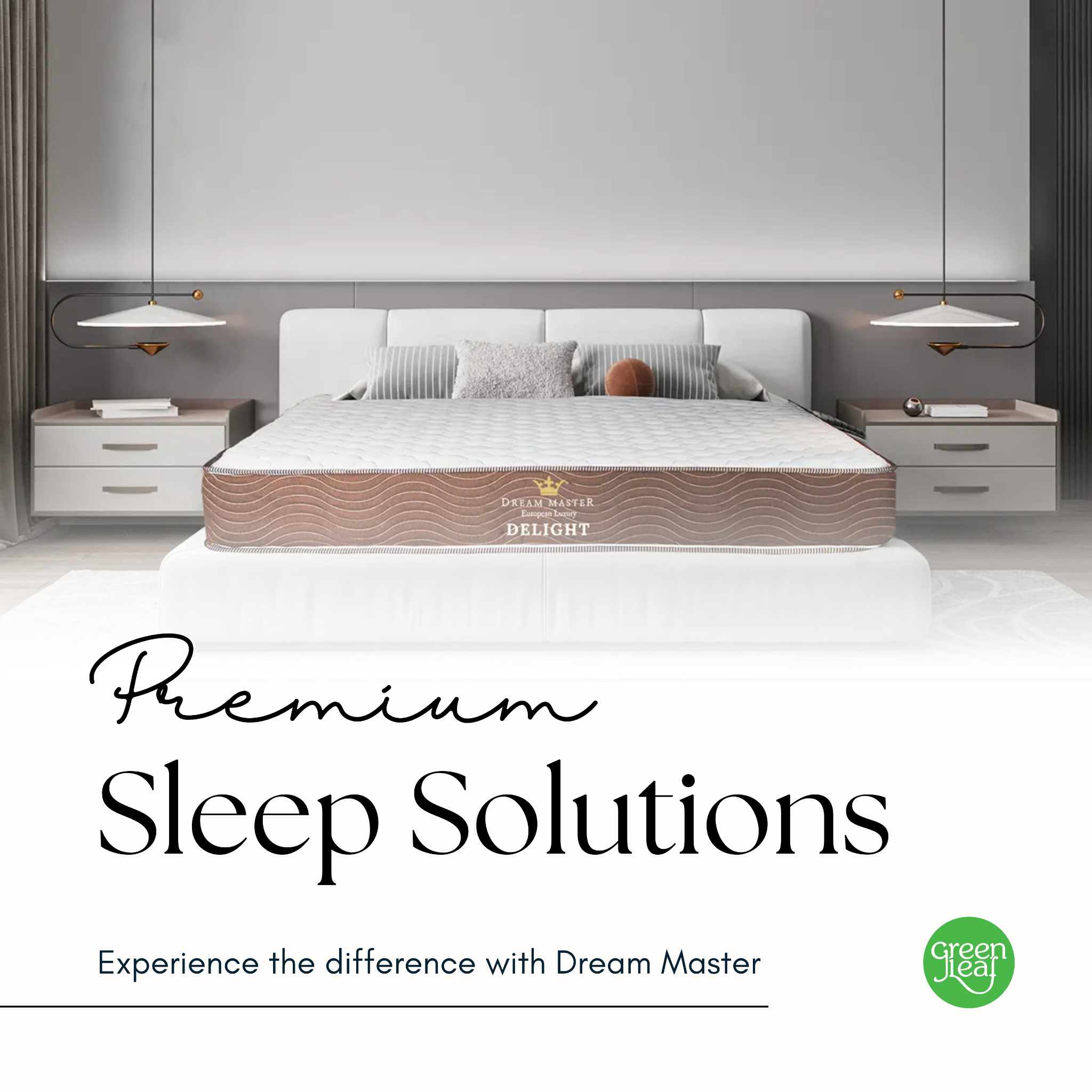 Green Leaf Facebook ad: Discover Premium Sleep