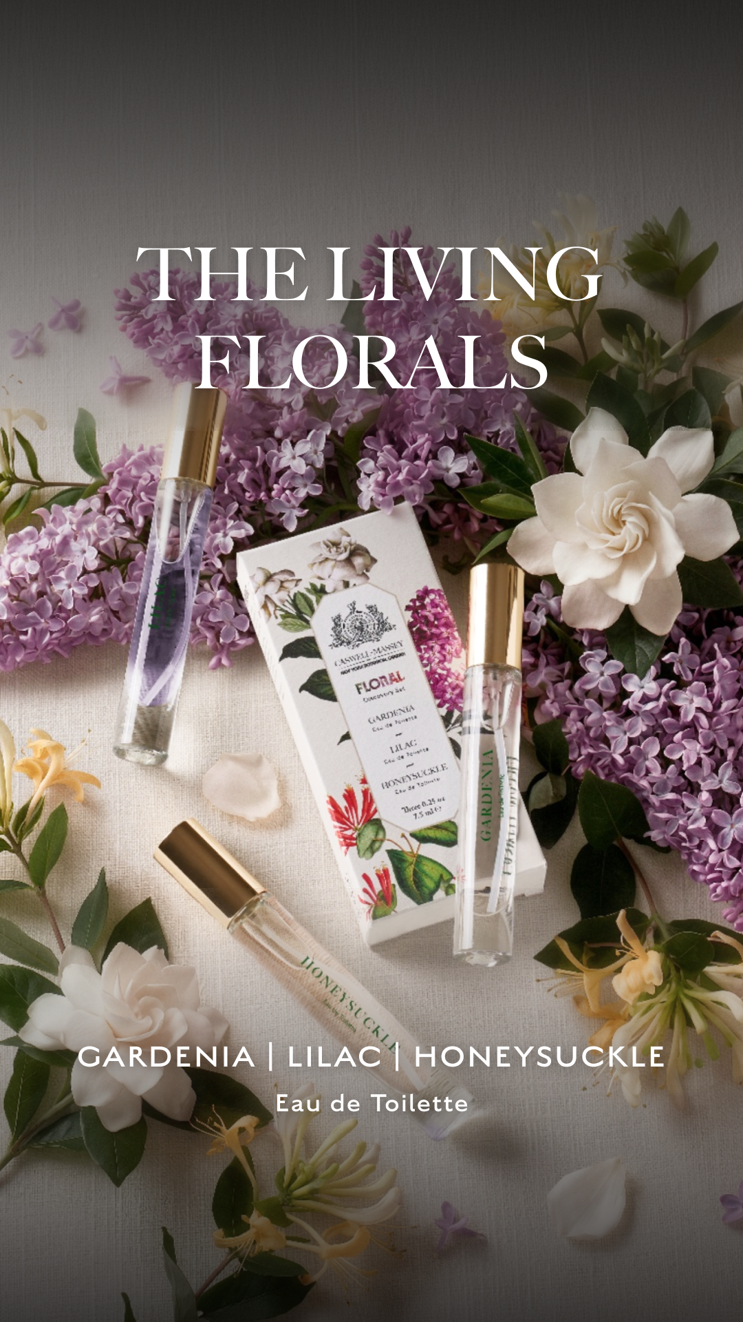 Caswell-Massey Facebook ad: Floral Discovery Set