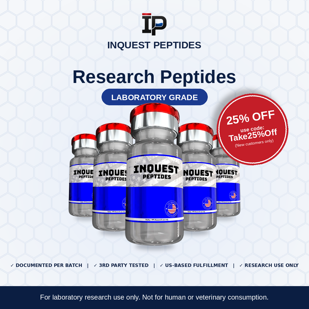 Inquest Pep Facebook ad: Trusted US Research Peptide Supplier