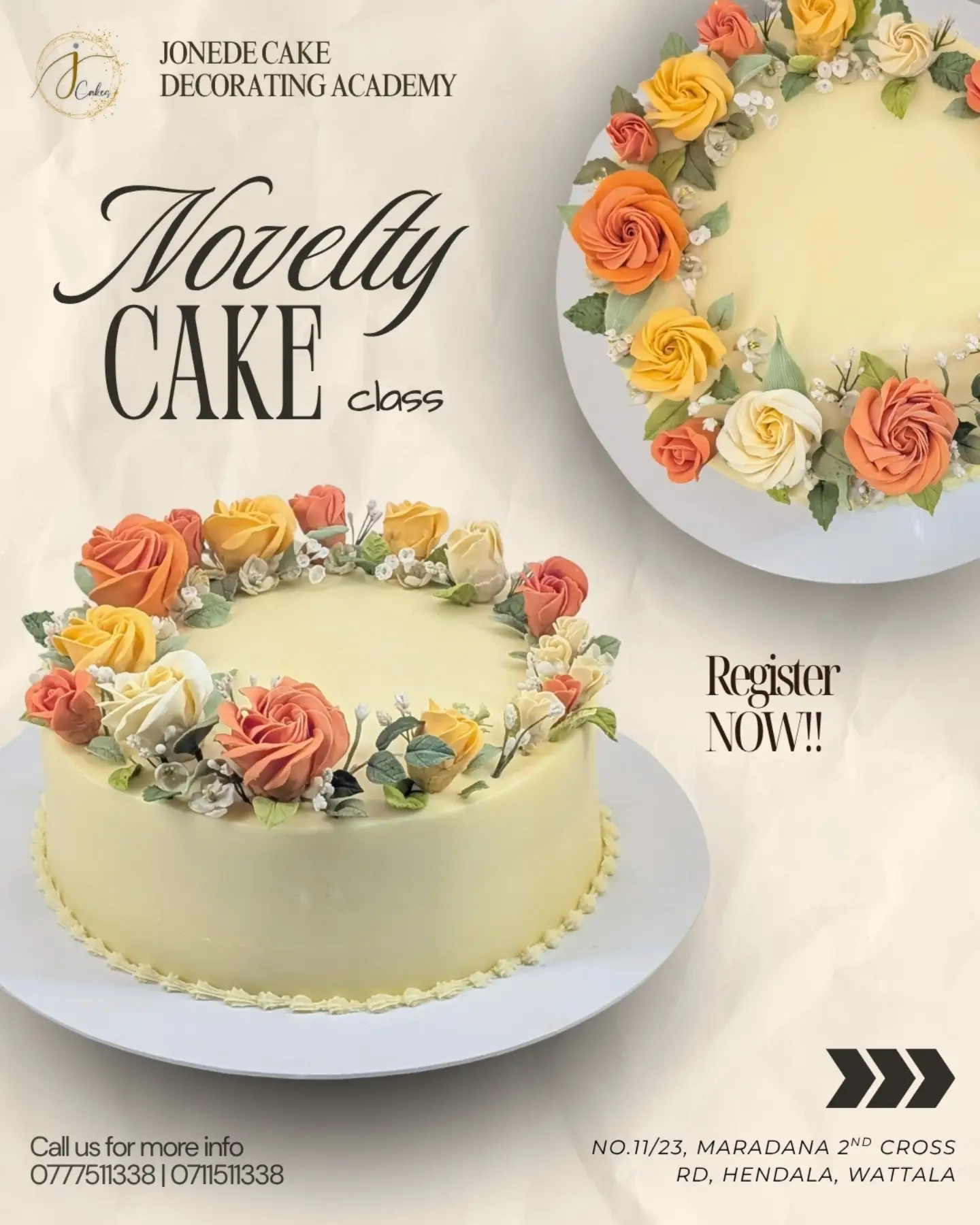 Jonede Cakes & Creations Facebook ad: Ready to turn your baking passion into a…