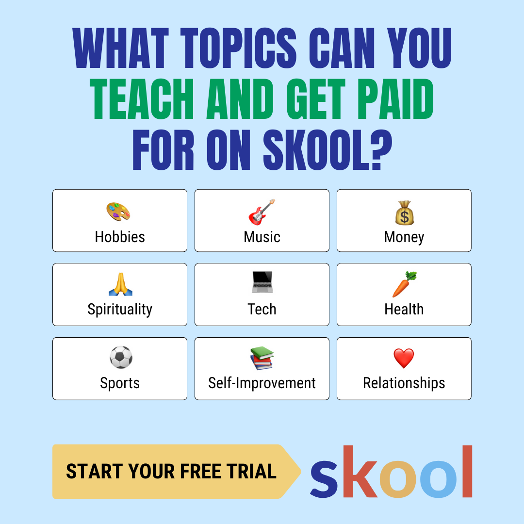 Skool Facebook ad
