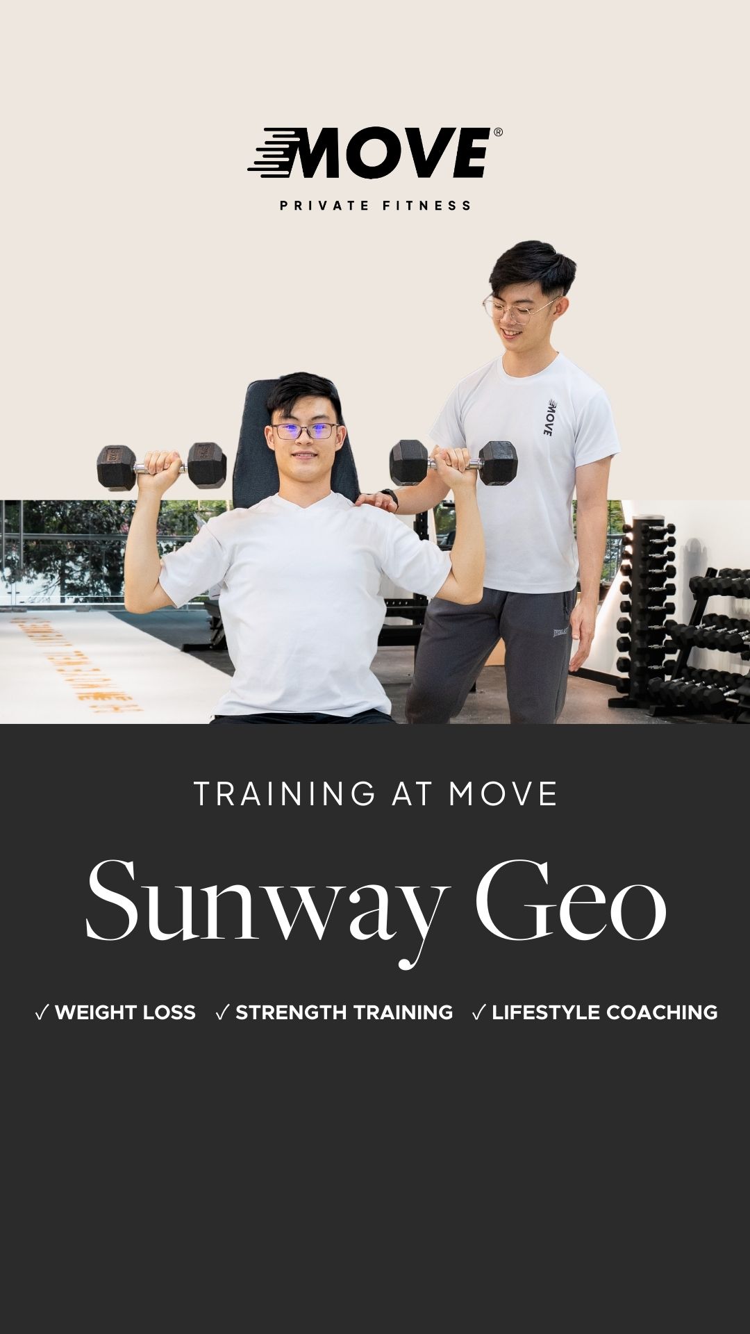 MOVE Private Fitness Facebook ad from Jan 18, 2026