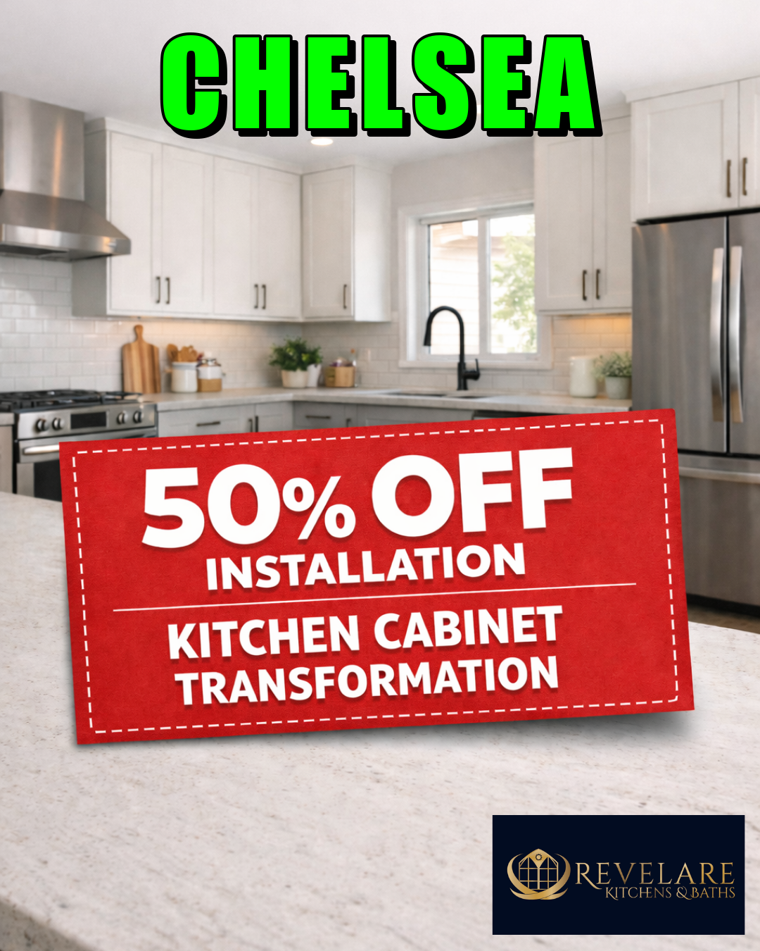 Revelare Kitchens Facebook ad