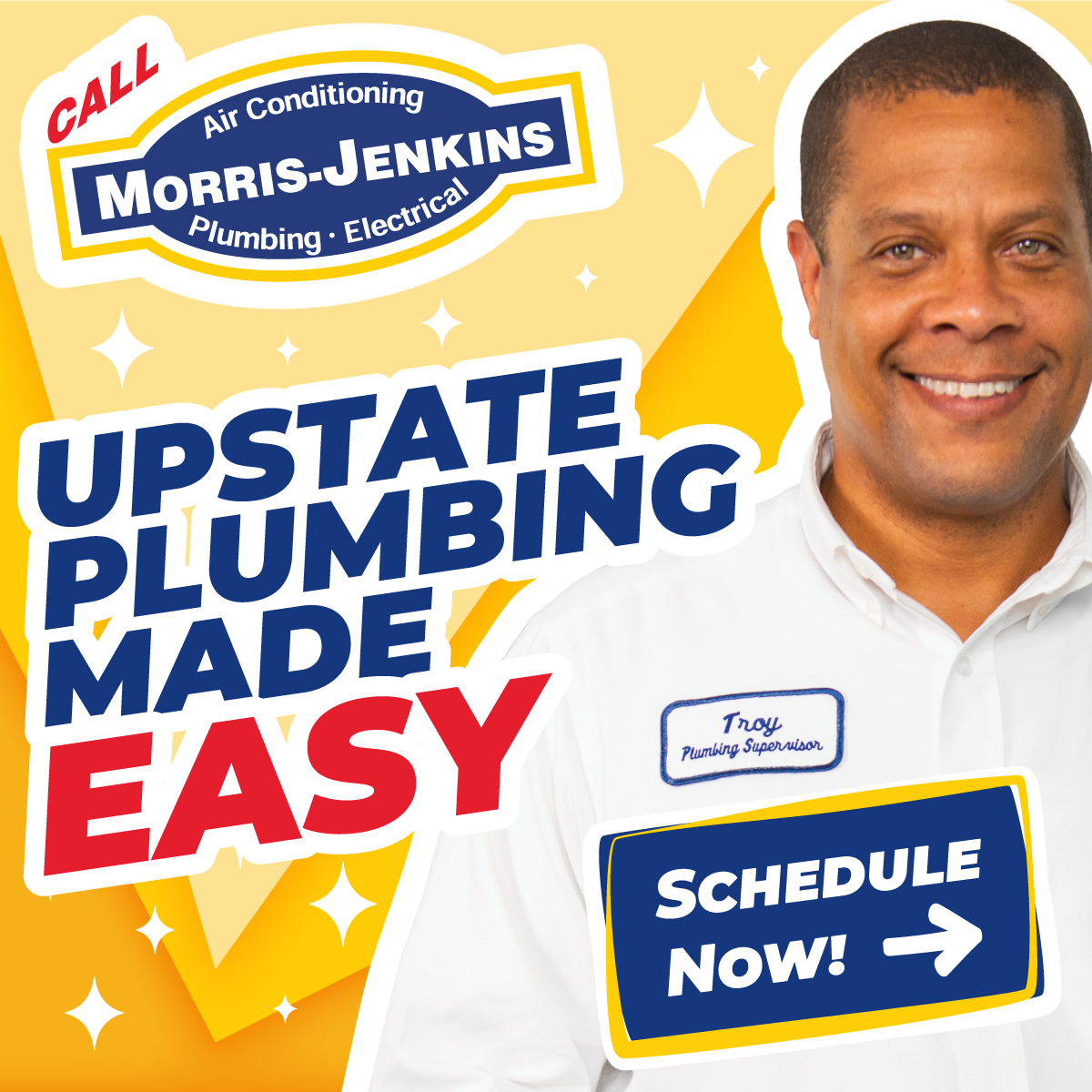Morris-Jenkins Facebook ad: Greenville has never experienced plumbing service like…