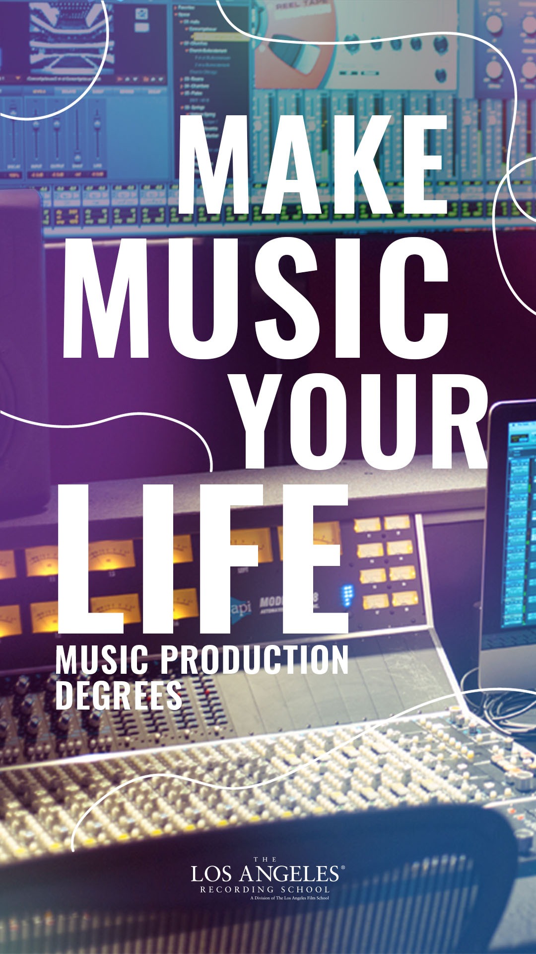 The Los Angeles Recording School Facebook ad