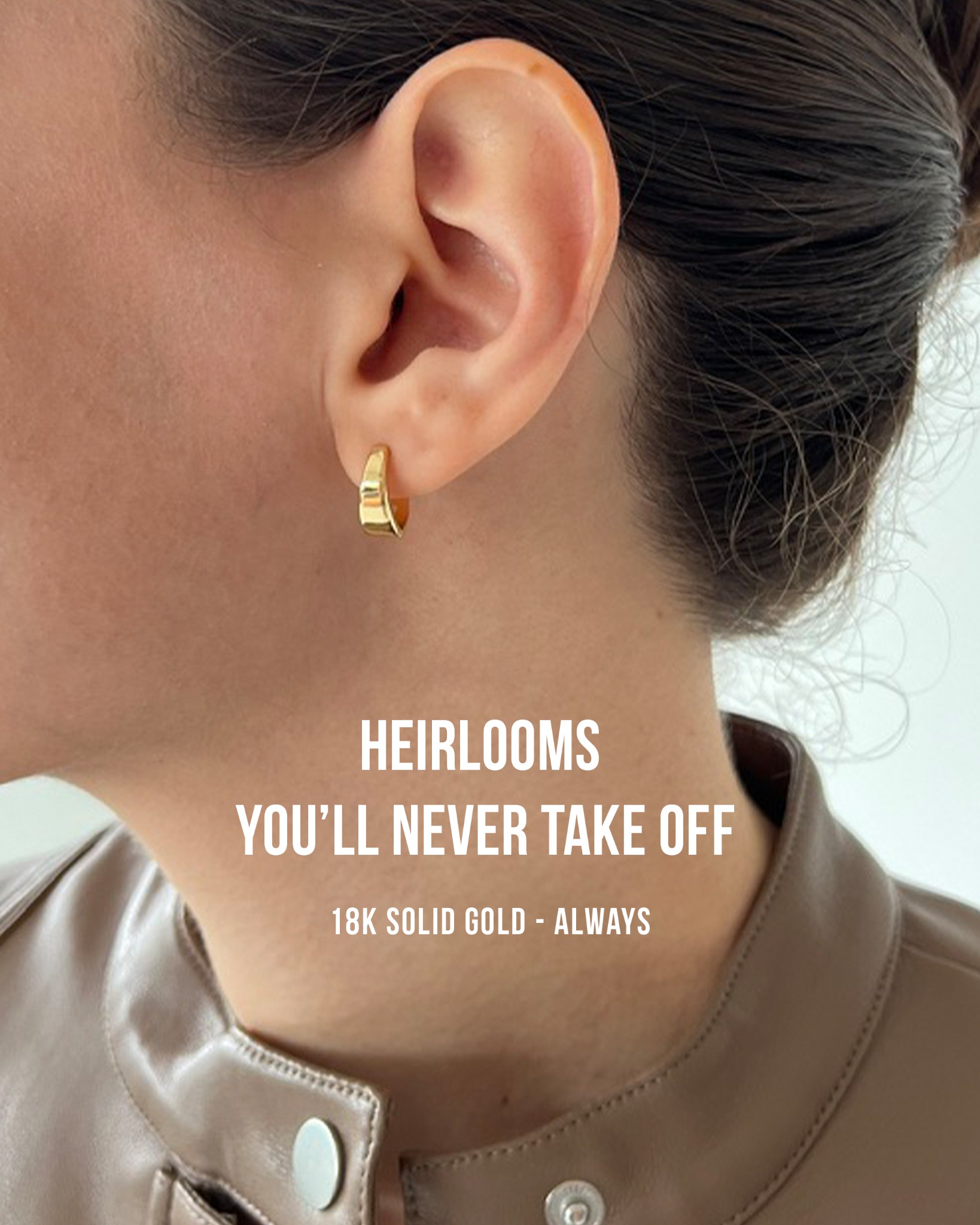Auric Jewellery Facebook ad: Everyday Moments, Cast in 18k Solid Gold