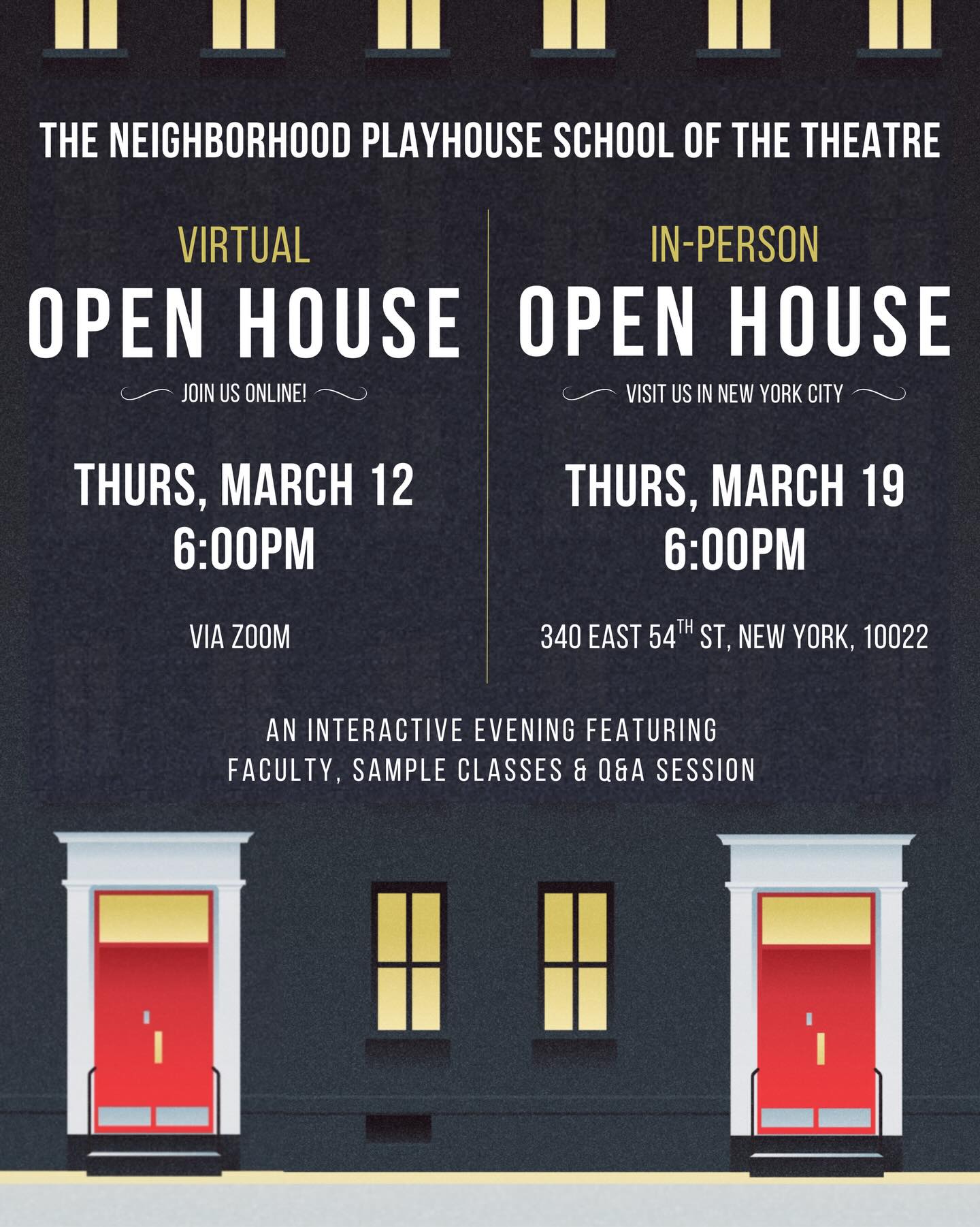 The Neighborhood Playhouse School of the Theatre Facebook ad