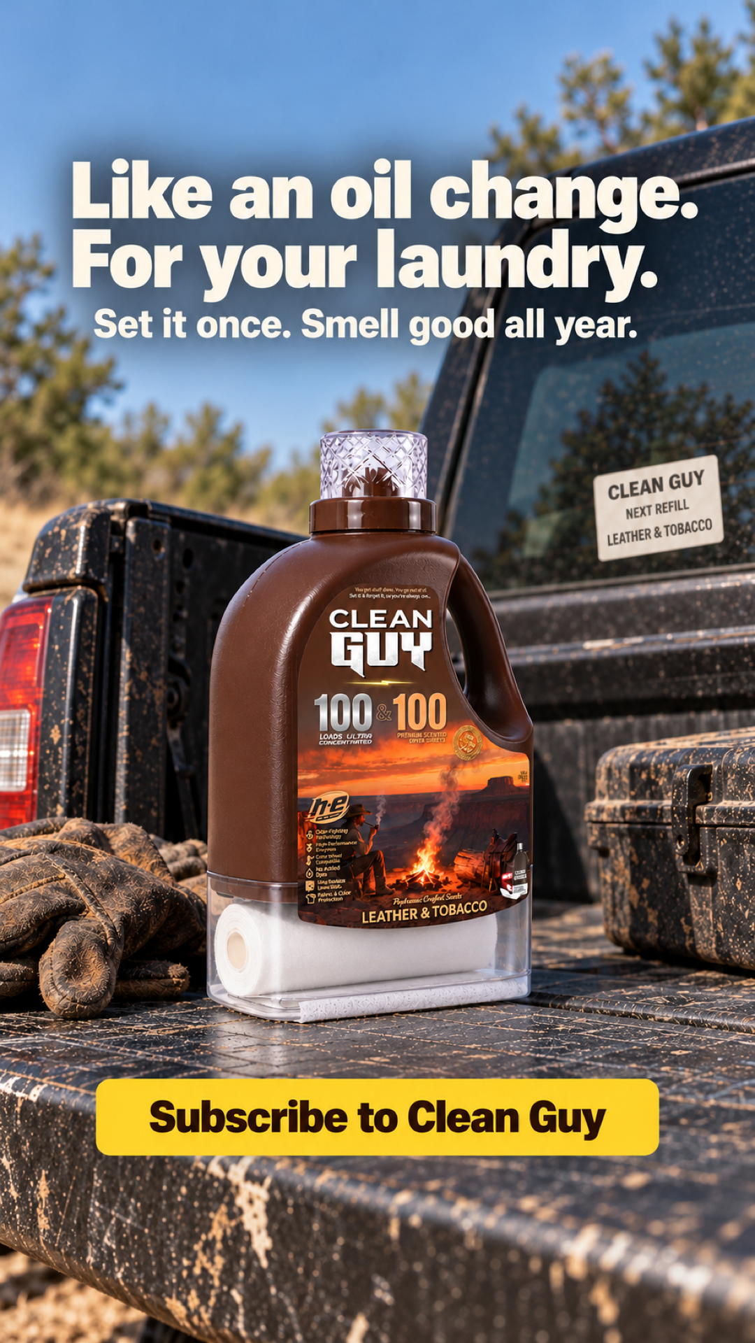 Clean Guy Facebook ad: You're a dude, not a lilac.