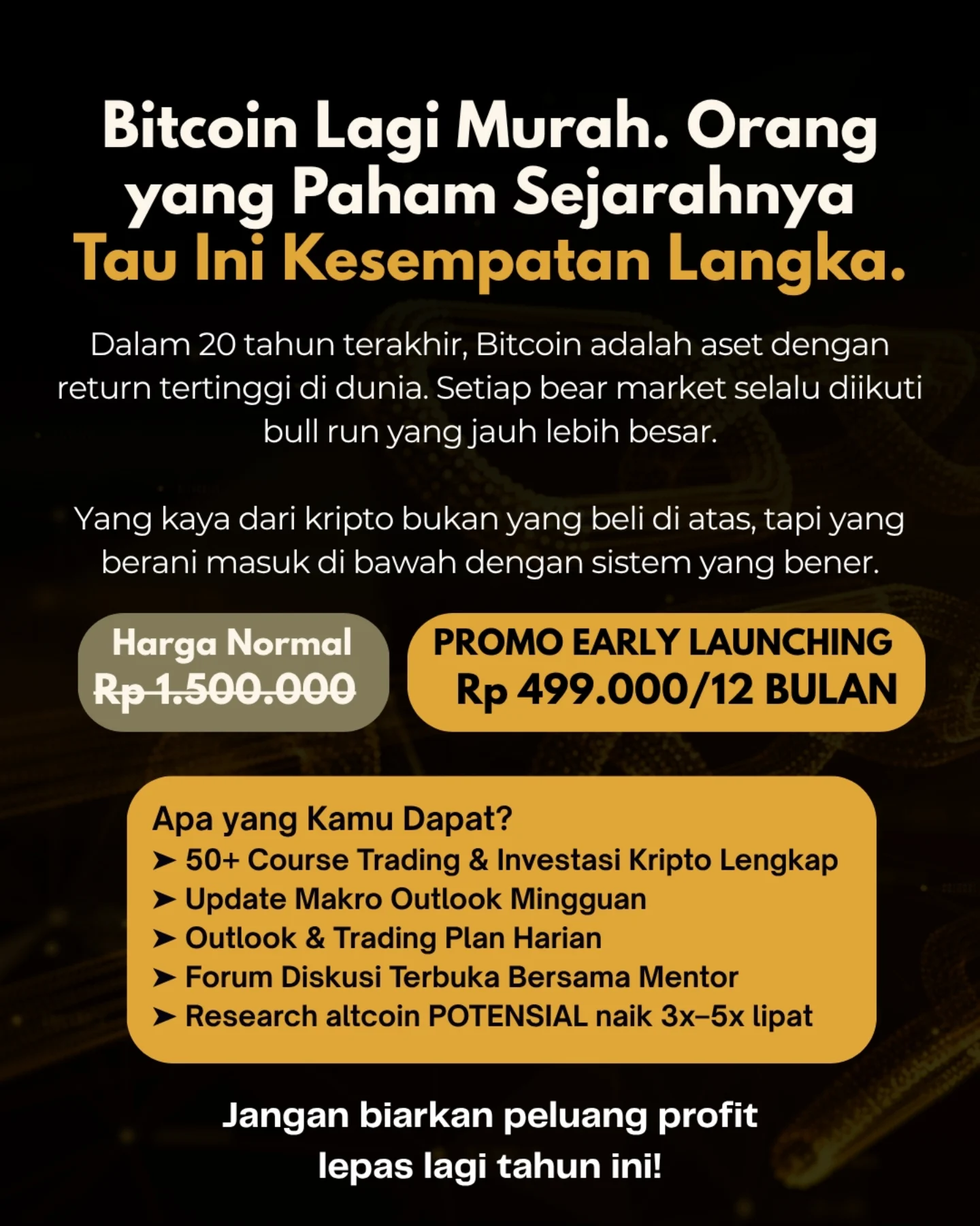 Behind the Chain - Signal Trading Facebook ad: Behind the Chain: Belajar Kripto & Web3 untuk Semua