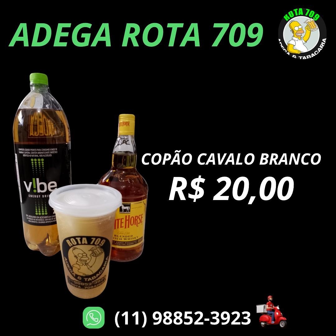 rota_709adega Facebook ad: Copao de cavalo branco