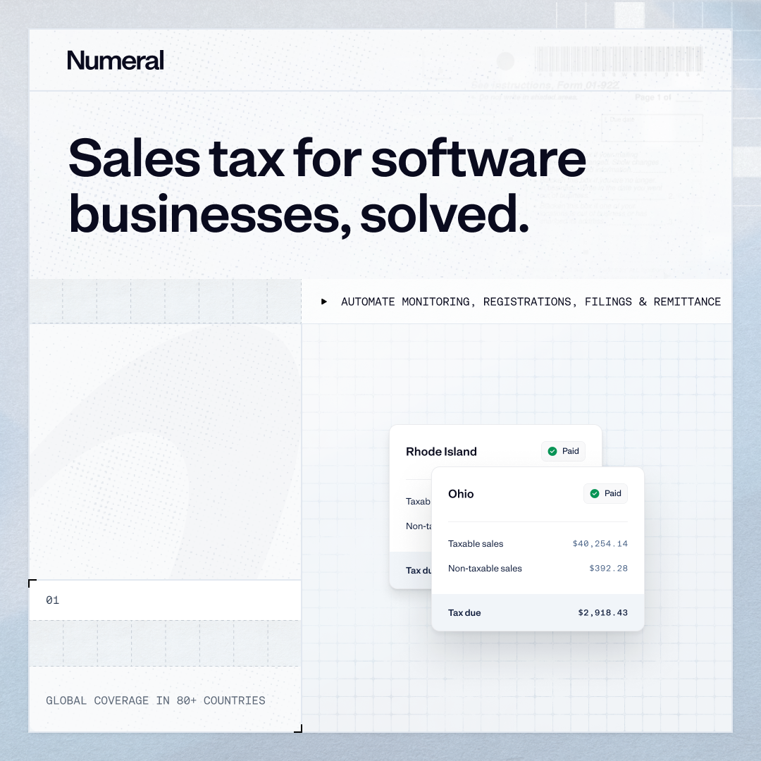 Numeral Tax Facebook ad