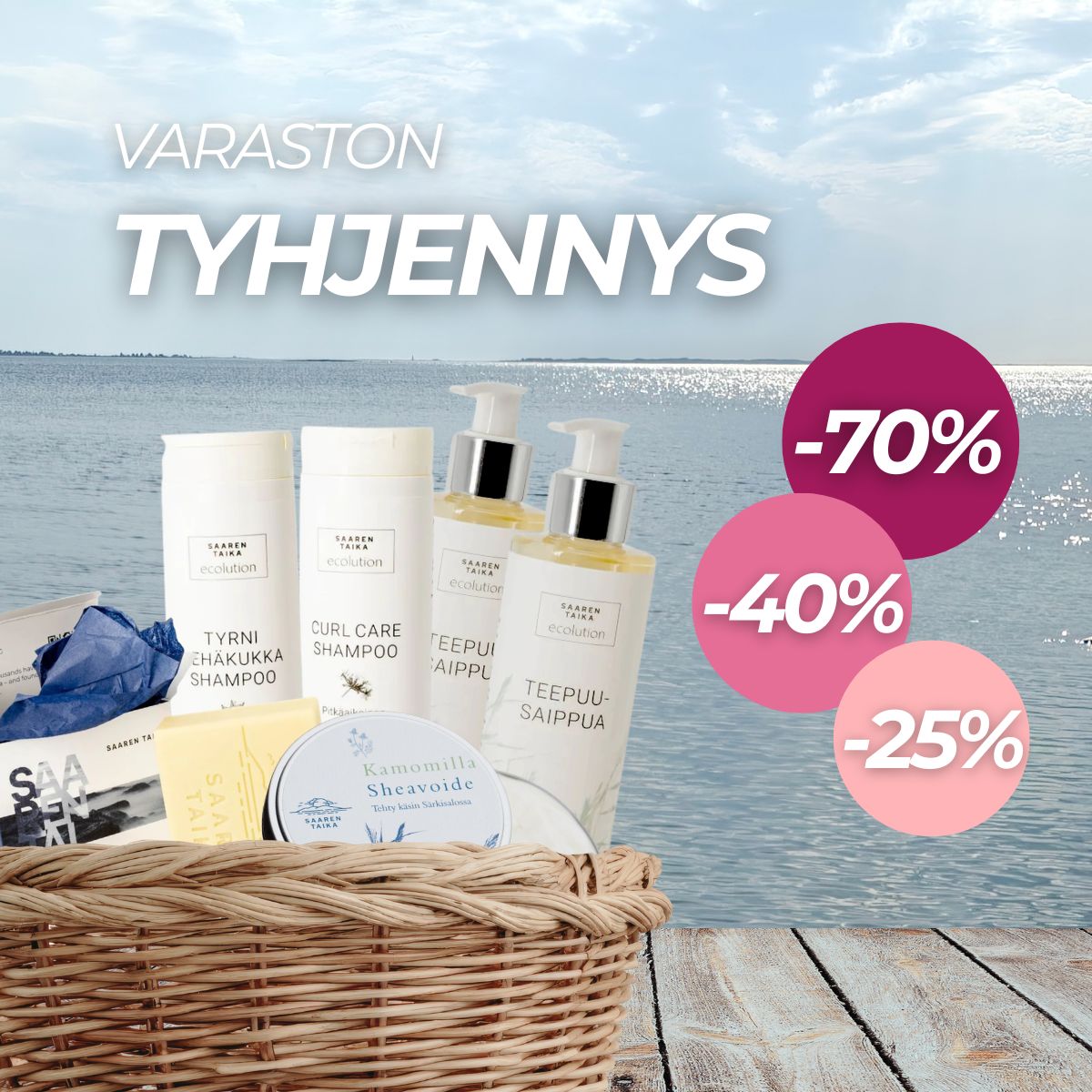 Saaren Taika Facebook ad: Ale jopa -70 %