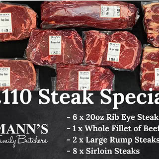Manns Family Butchers Facebook ad