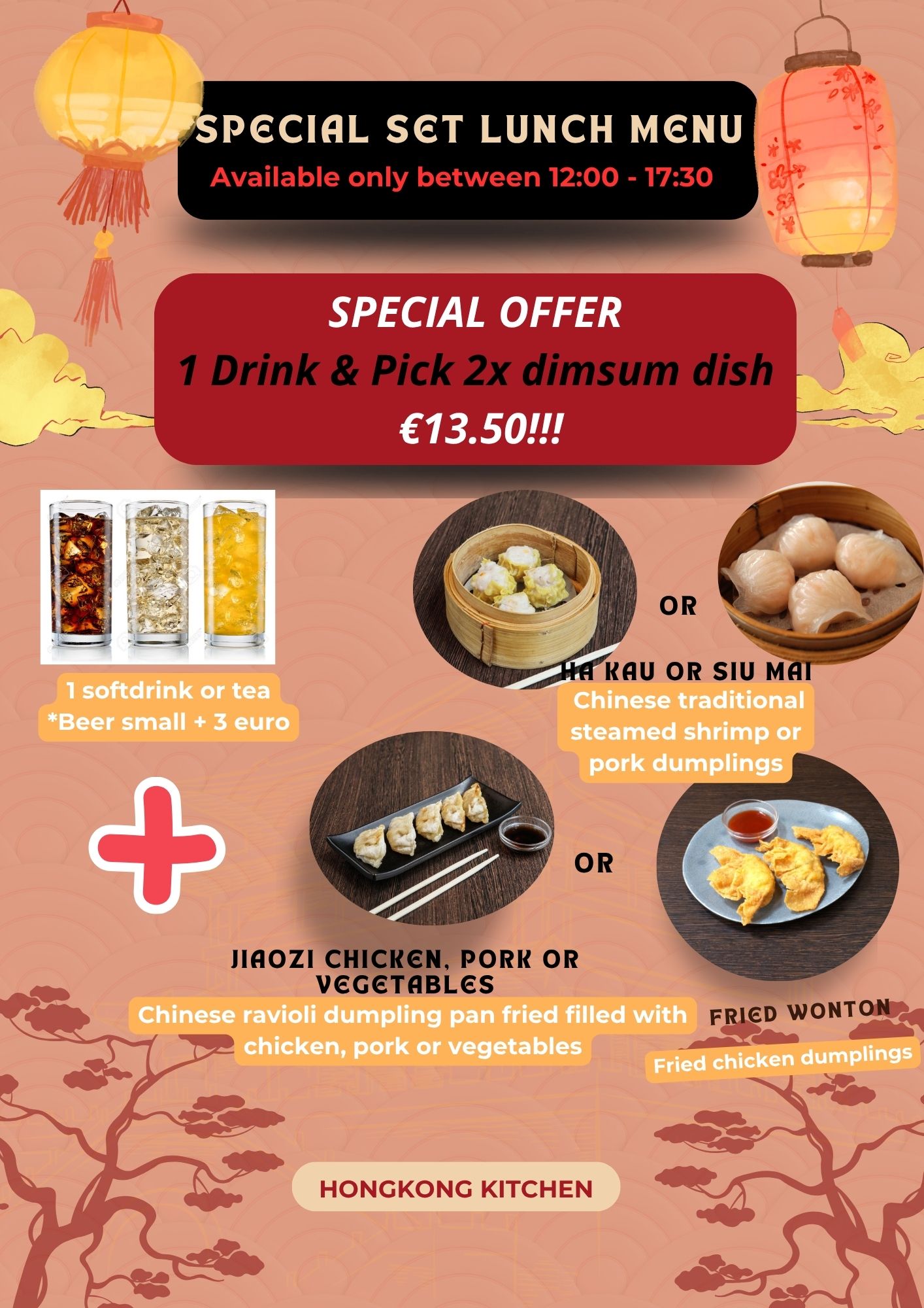 Hongkong kitchen Facebook ad: Special lunch set offer!