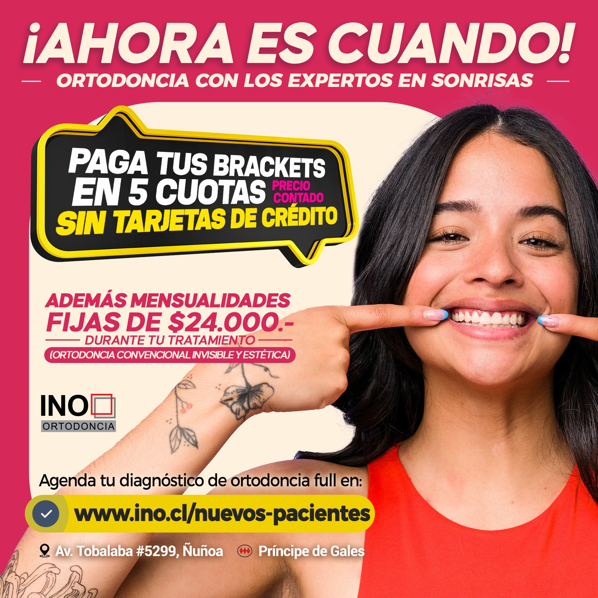 Instituto Nacional De Ortodoncia Facebook ad: Diagnóstico Ortodoncia | Agenda tu primera visita en INO